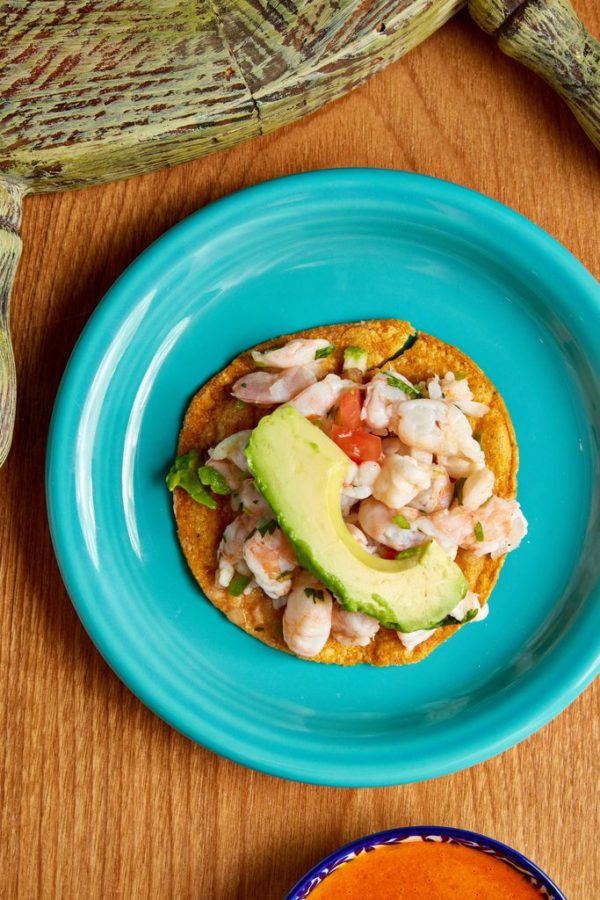 Tostadas de Ceviche de Camaron